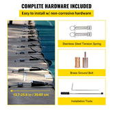 Pool Safety Cover Fits 20 x 38 ft Rectangle Inground Safety Pool Cover Green Mesh Solid Pool Safety Cover